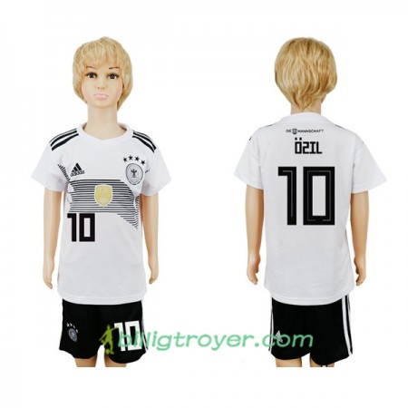 Billige Fotballdrakter Tyskland Ozil 10 Barn VM 2018 Hjemmedraktsett